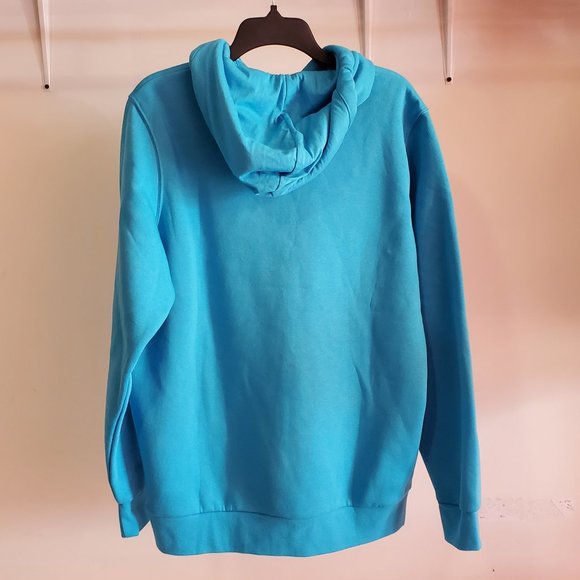 NWT Under Armour Men's Fleece Hoodie Sweatshirt Pockets Blue Size M QQ23 - Picture 2 of 2